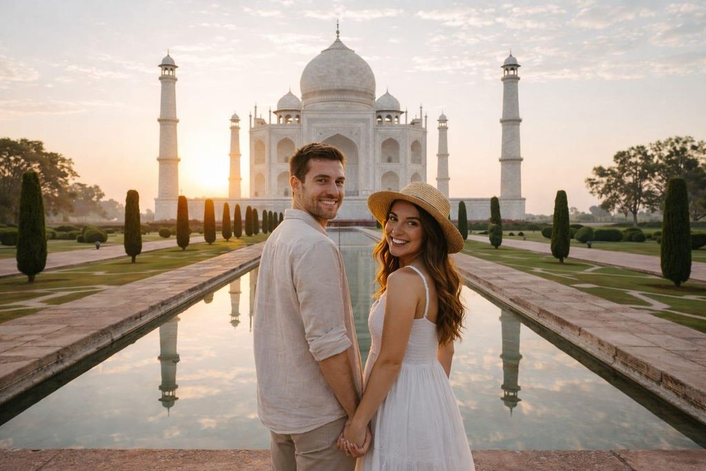 Delhi: Private Tour zum Taj Mahal bei Sonnenaufgang & Ticket ohne Anstehen