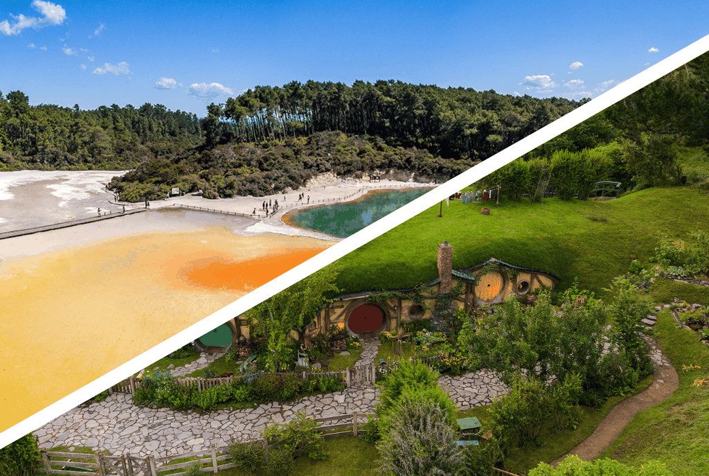 Auckland: Hobbiton, Rotorua und Wai-O-Tapu Tagestour