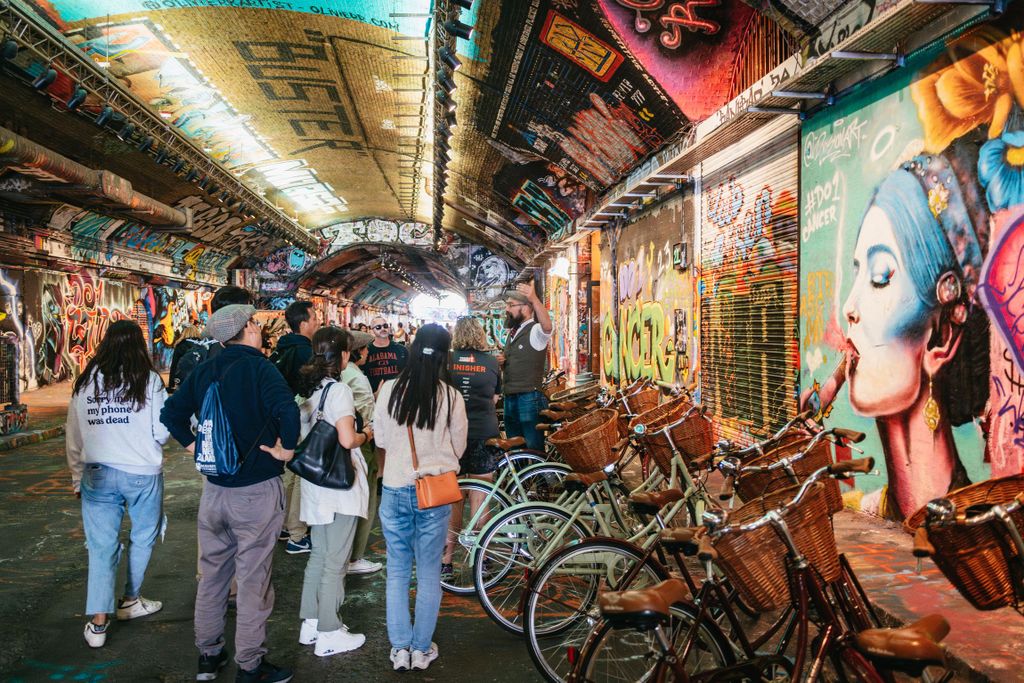 London: Landmarks & Secrets Bike Tour mit Pub & Street Art