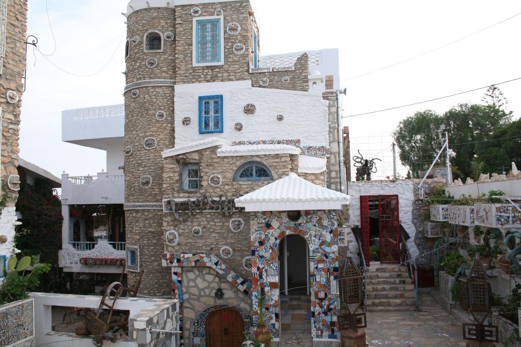 Besuch von Dar am Taieb mit Leder-Malerei-Workshop