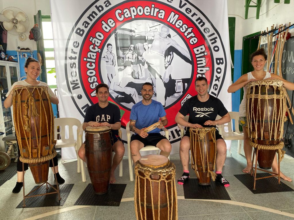 Salvador: Traditioneller Atabaque-Trommelworkshop