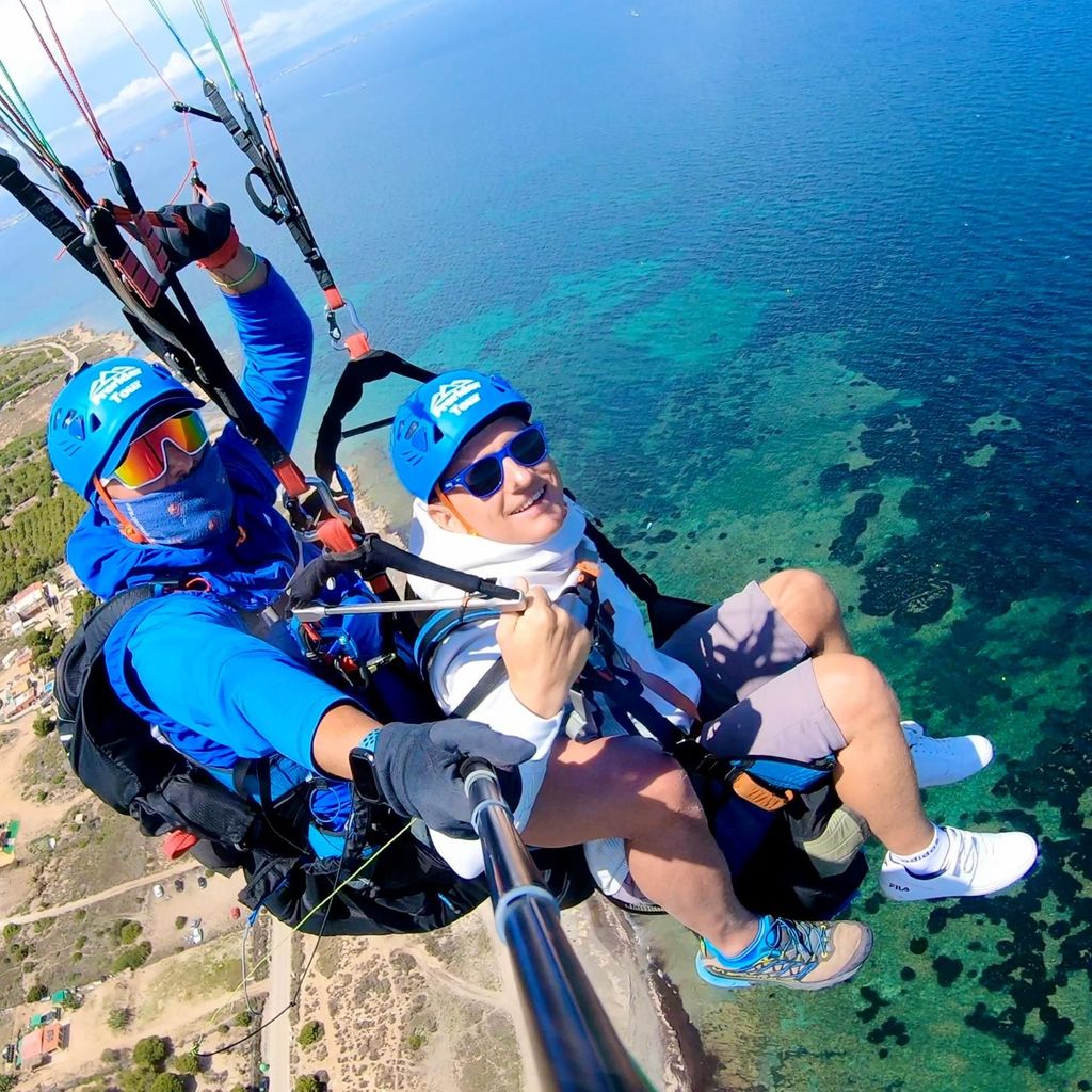 Alicante: Santa Pola, Benidorm Tandem-Paragliding-Erlebnis