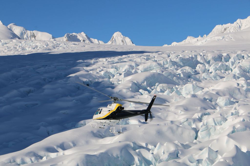Franz Josef: Gletscher-Hubschrauberflug mit Schneelandung