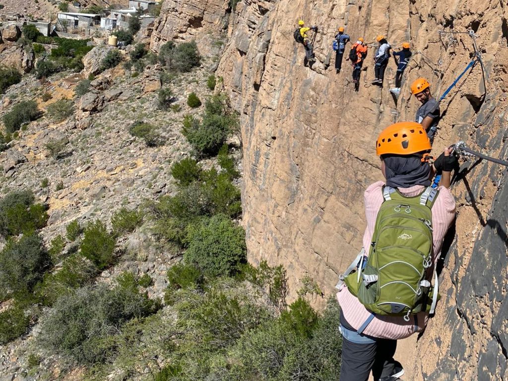 Vom Jabal Al Akhdar: Al Jabal Al Akhdar Via-Ferrata