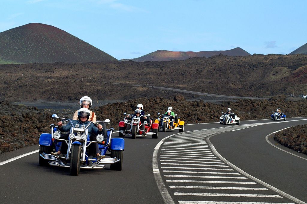 Lanzarote: Dreirad-Trike-Tour für drei Personen