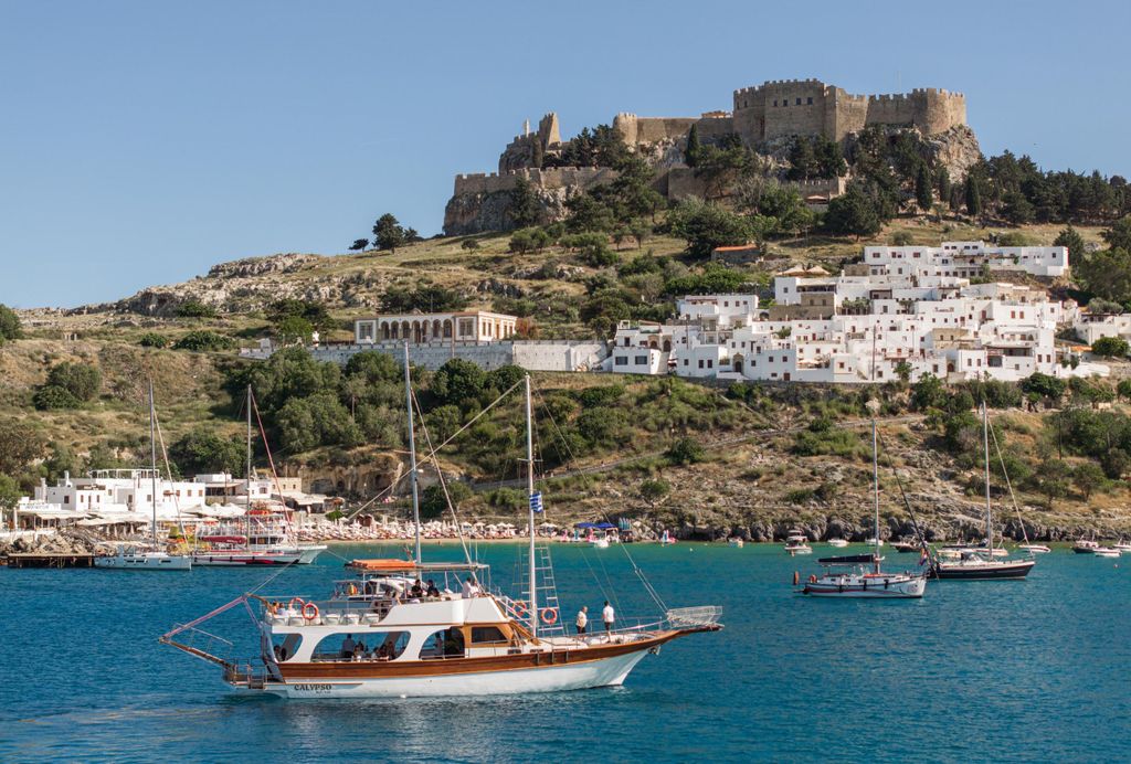 Lindos: Rhodos Süd-Ost-Küste Kreuzfahrt mit Badestopps