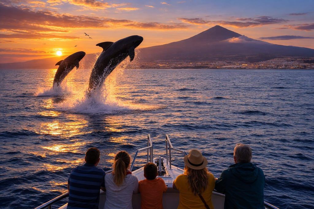 Die einzige kurze EcoYacht-Wal- und Delfinbeobachtung bei Sonnenaufgang auf den Kanaren