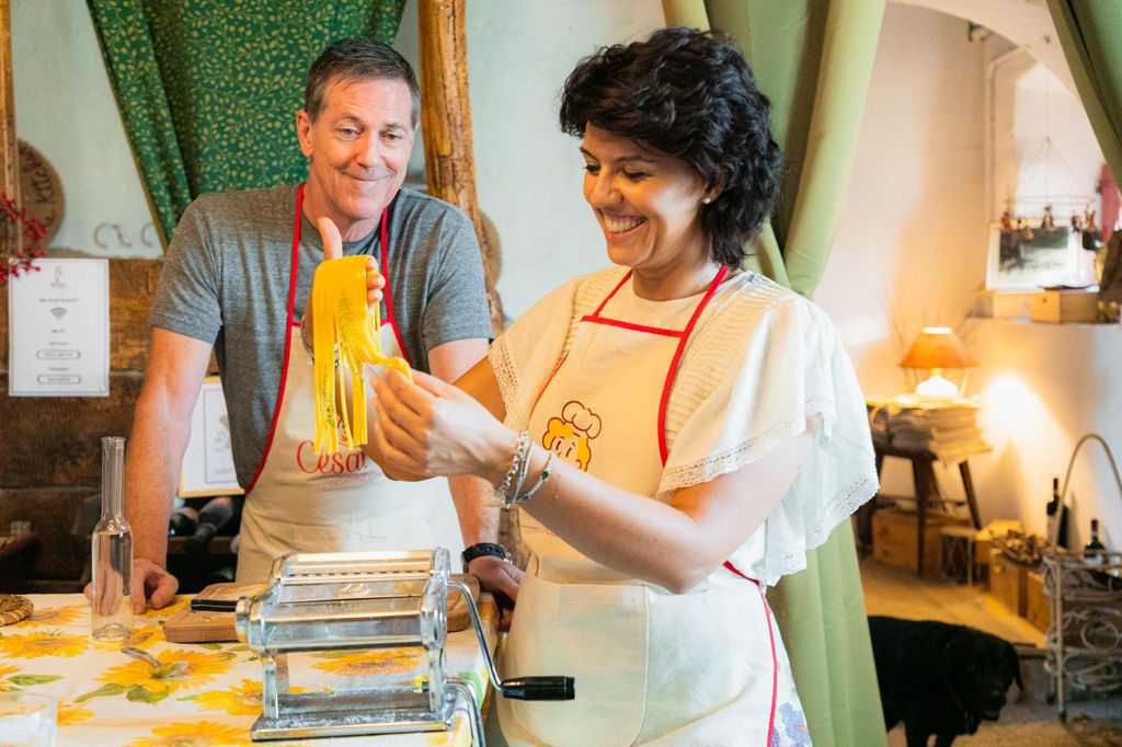 Pasta- & Prosecco-Kurs: Tagliatelle in Valdobbiadene zubereiten