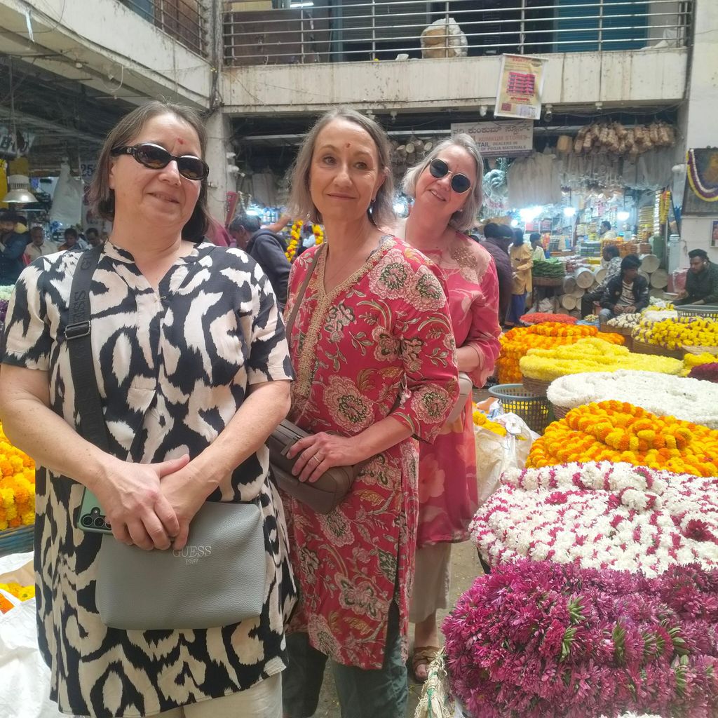 Bangalore-Rundgang KR-Blumenmarkt, Fort, Tippu-Palast