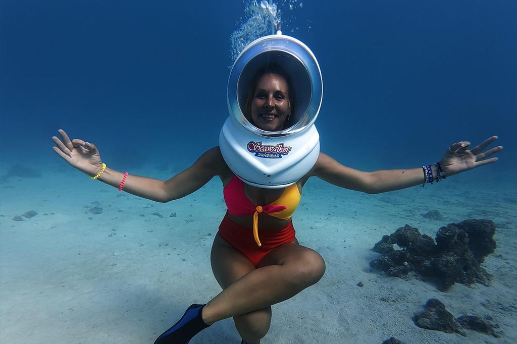 Unterwasser-Spaziergang auf Sansibar, kein Schwimmen erforderlich