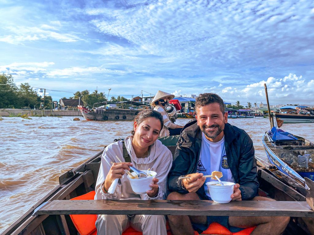 Cai Rang" Schwimmender Markt 2-Tages-Tour mit Radfahren und Bootfahren