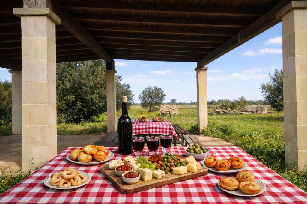 Lecce: E-Bike-Tour mit leccesischem Picknick im Naturpark Rauccio