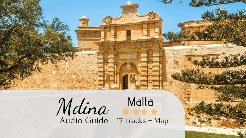 Mdina Audio Tour mit Karte und Wegbeschreibung