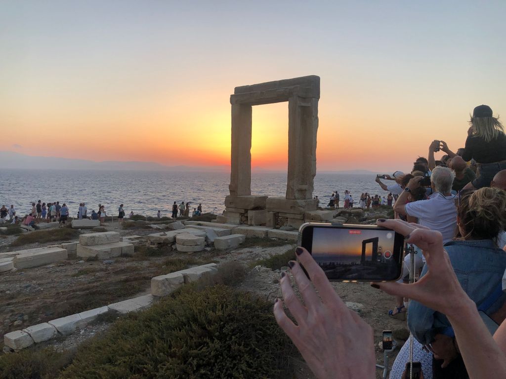 Naxos: Spaziergang bei Sonnenuntergang