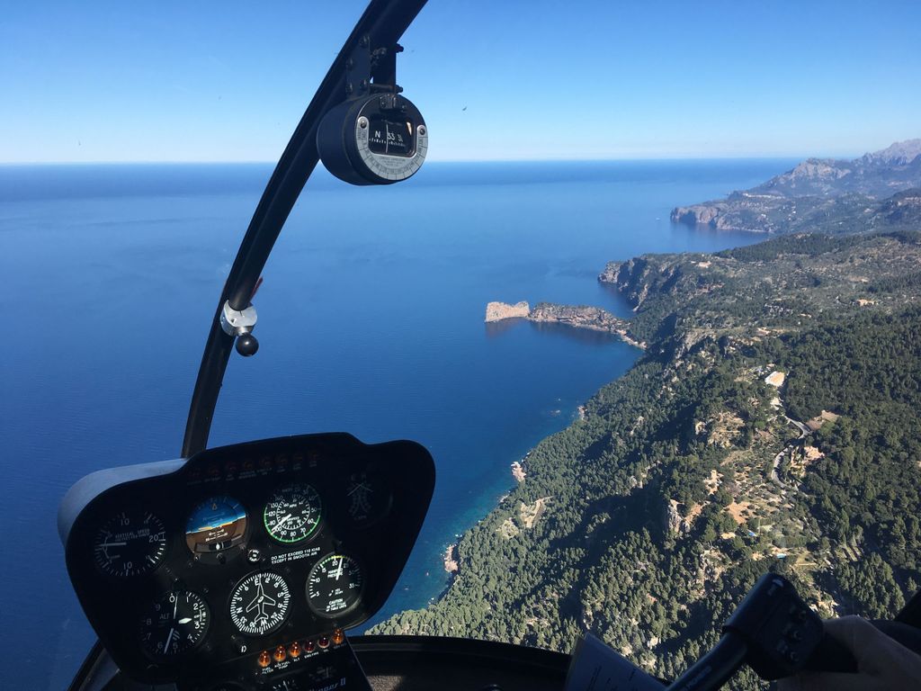 Mallorca: Tour mit dem Hubschrauber durch die Landschaft