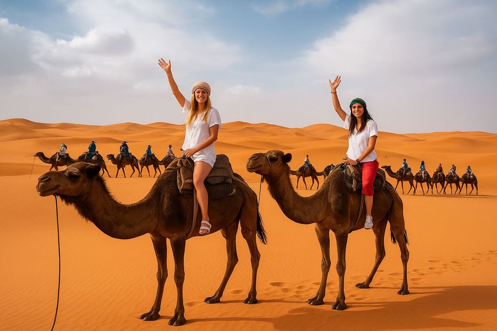 Von Fes nach Marrakesch: Private 3-Tages-Tour über Merzouga & Luxuscamp.