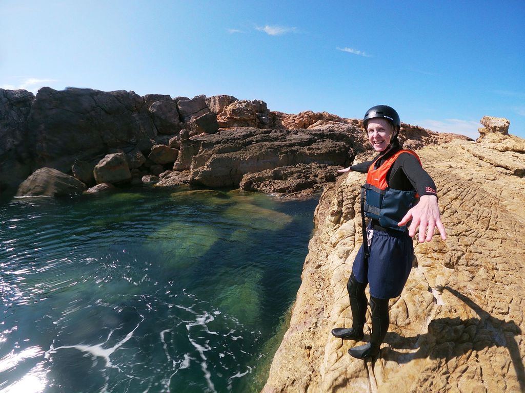 Kinderversion - Coasteering mit Schnorcheln: Algarve
