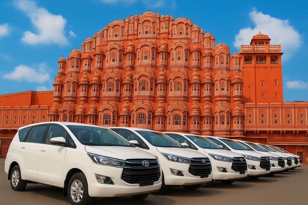 Von Agra nach Jaipur mit dem Taxi über Fatehpur Sikri und Abhaneri