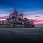 Mont-Saint-Michel bei Nacht