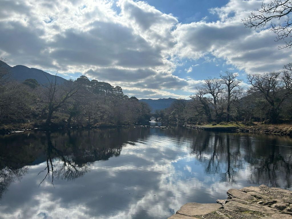 Killarney: Bootstour auf den Seen, Zusammenfluss der Gewässer