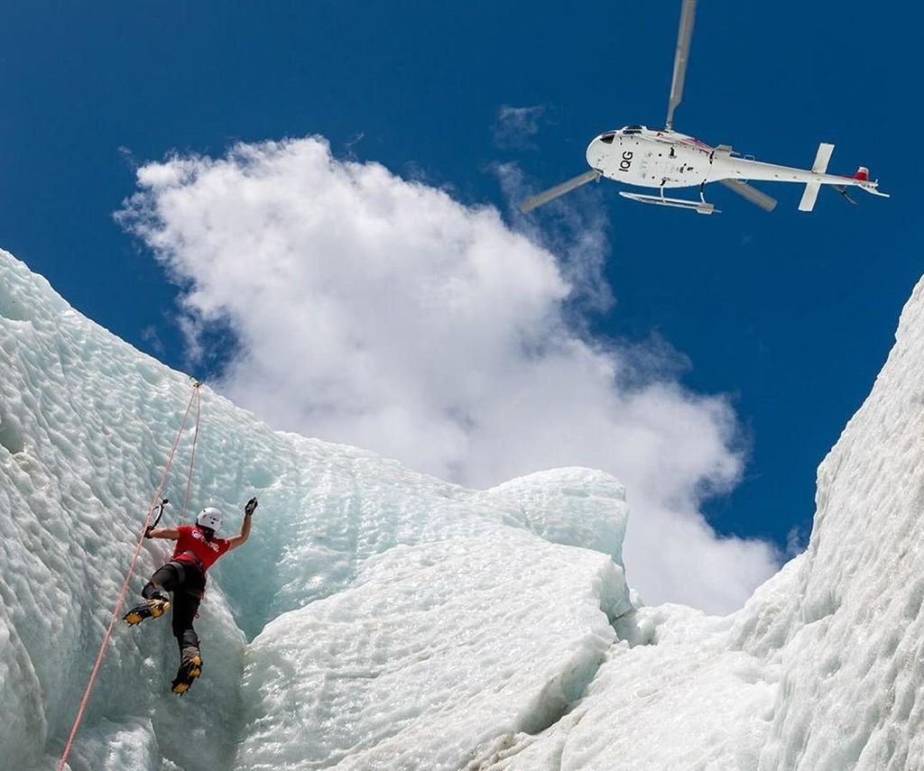 Franz Josef: Gletschereis-Klettererlebnis mit Heli-Transfer