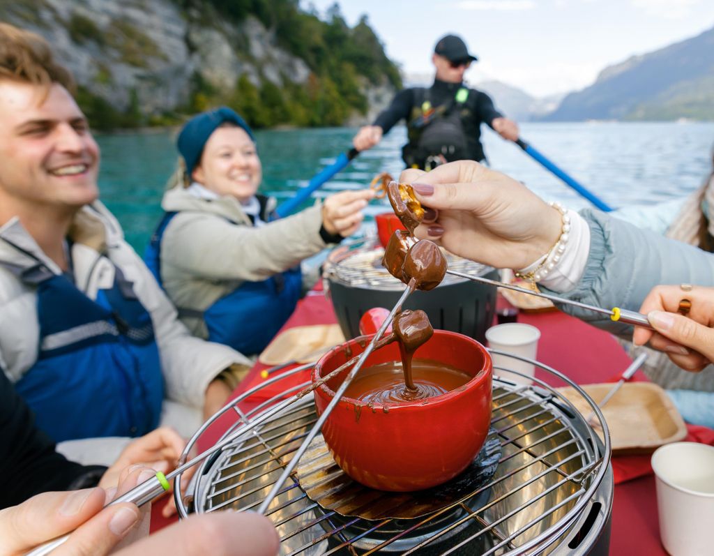 Interlaken: Schokoladen-Fondue Float
