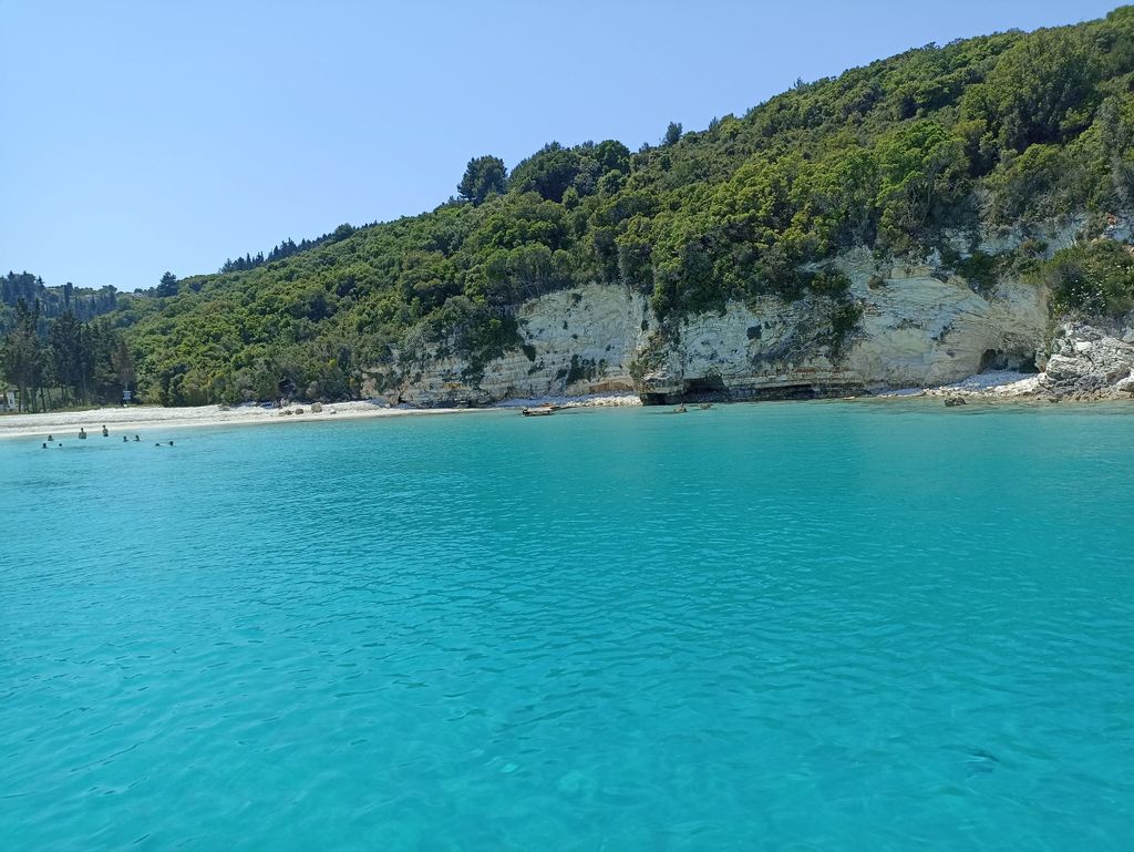 Von Korfu: Blaue Höhlen & Paxos, Inselkreuzfahrt nach Antipaxos