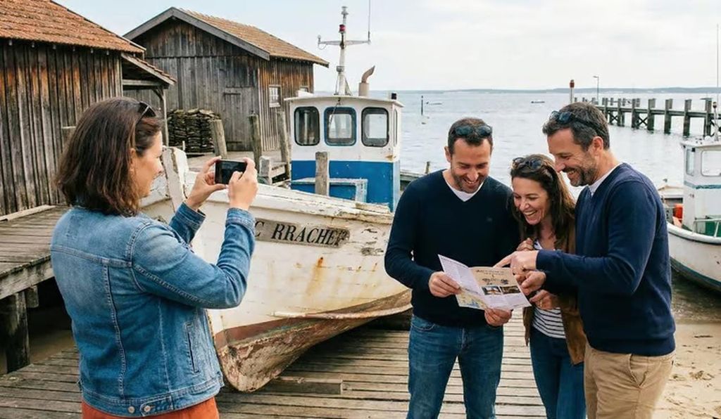 Lustige Stadtrundfahrt mit Verkostung in Arcachon