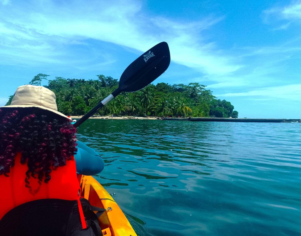 Puerto Limon, Kajaktour auf der Insel Uvita