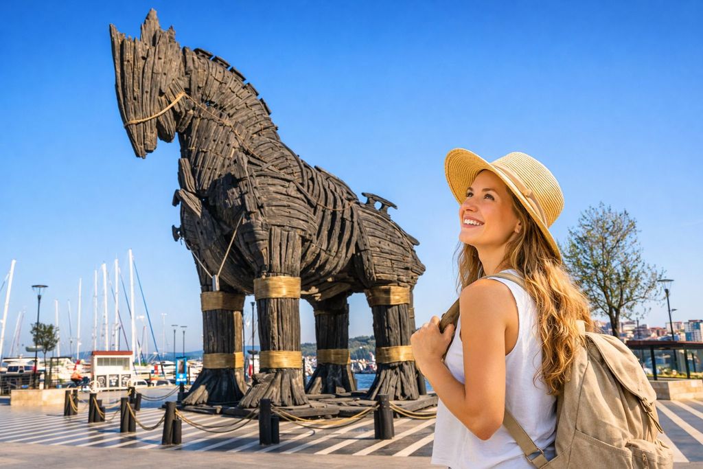 Istanbul: Tagestour nach Troja mit Fähre & Mittagessen