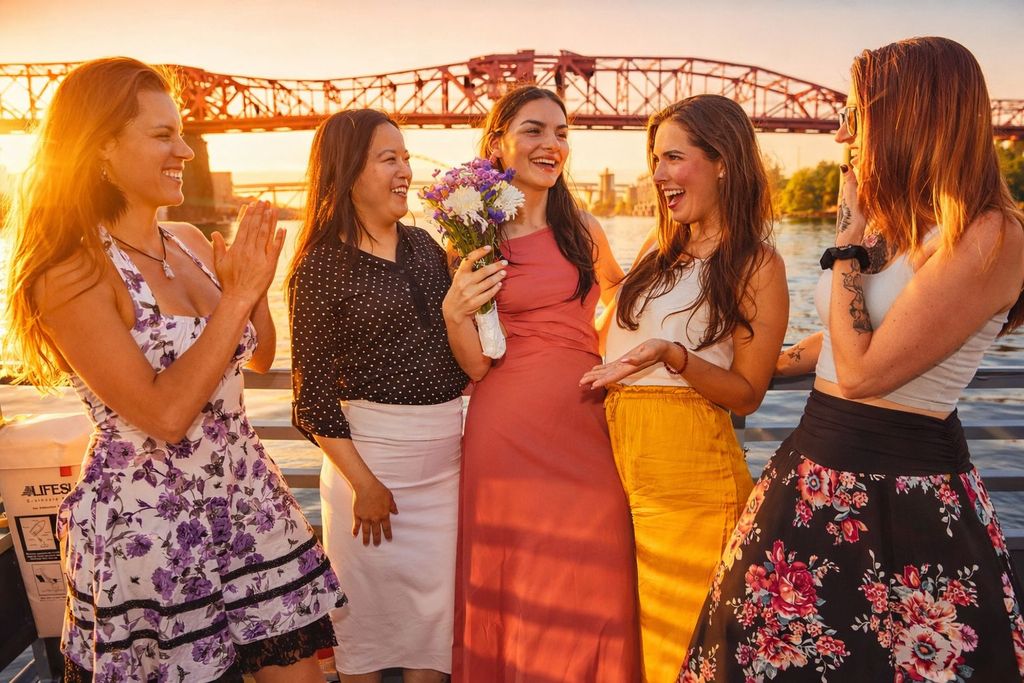 2-stündige Flussfahrt bei Sonnenuntergang auf dem Willamette River
