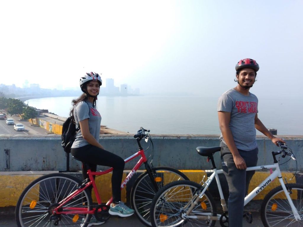 Mumbai: Fahrradtour am Morgen
