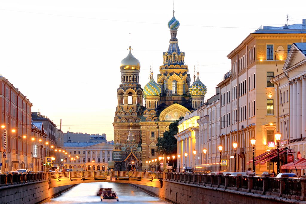 Blick auf die Auferstehungskirche in Sankt Petersburg