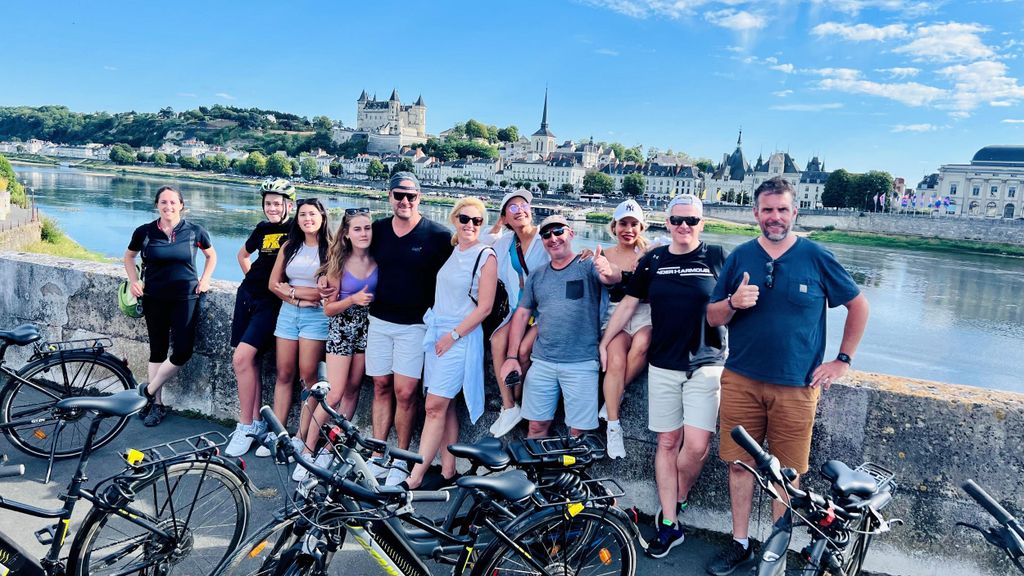 Kommentierte Tour durch Saumur mit dem E-Bike