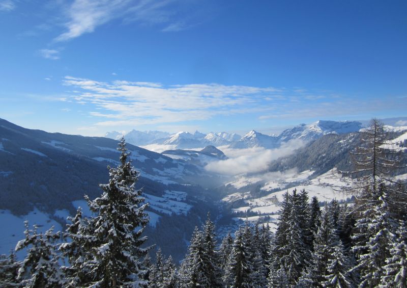 Winter in den österreichischen Bergen