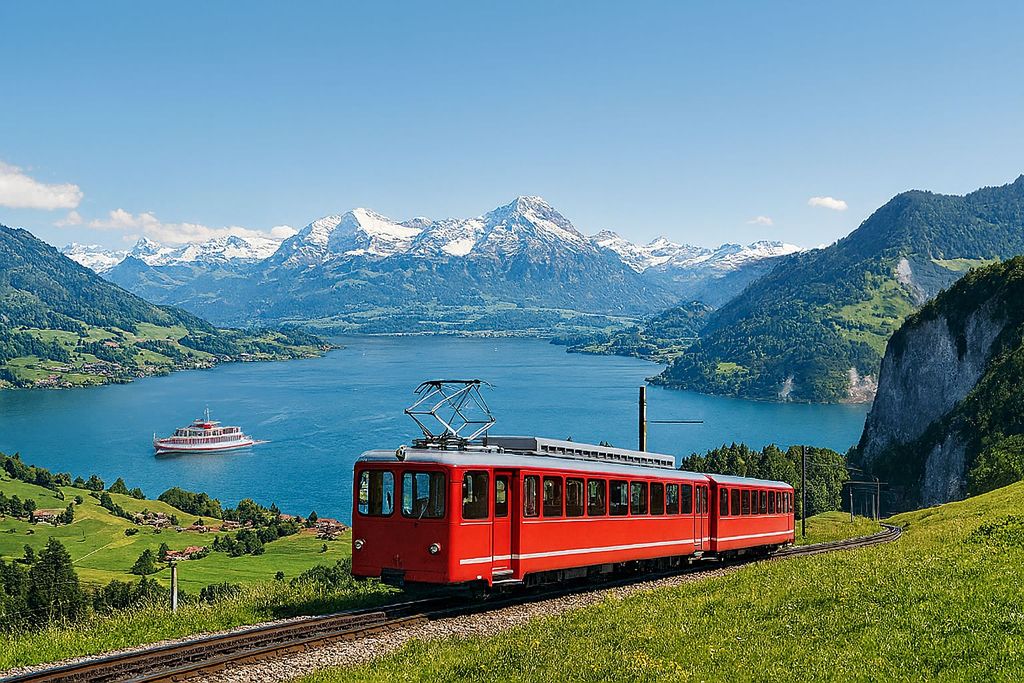 Schweizer Alpen, Seen und Schluchten mit Bahn, Boot und Zahnradbahn