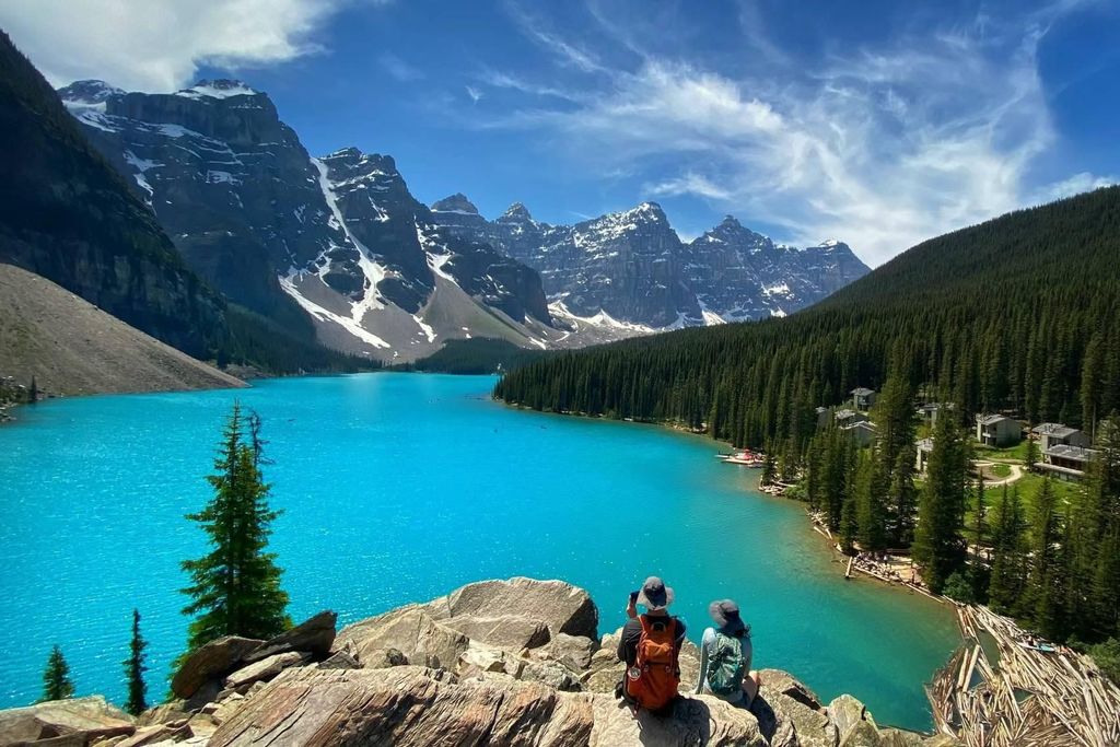 Von Banff/Canmore: Moraine Lake, Lake Louise, jeweils 1,5 Stunden
