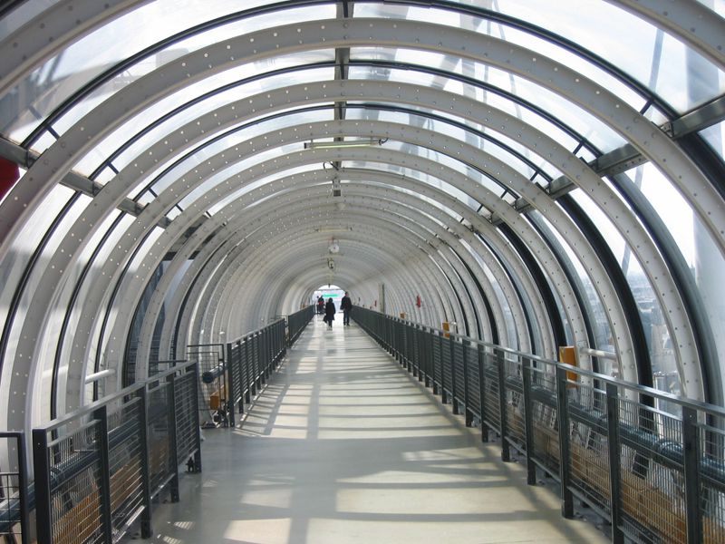 Oberste Etage des Centre  Pompidou