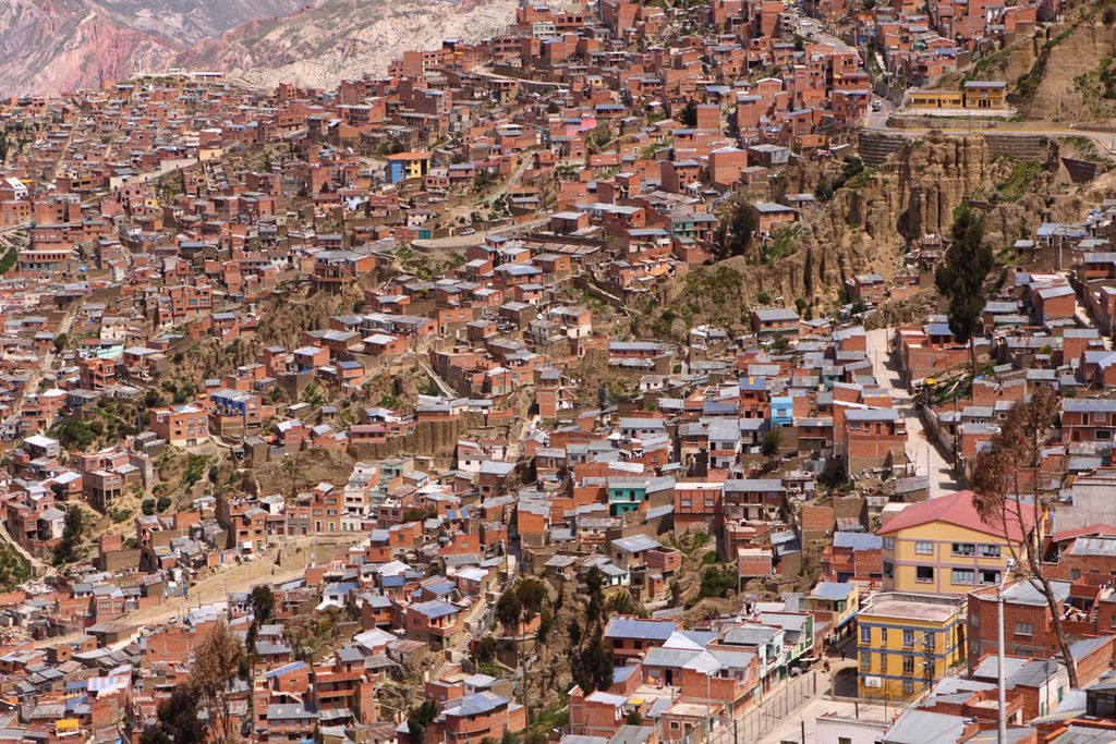 Blick auf die Stadt La Paz