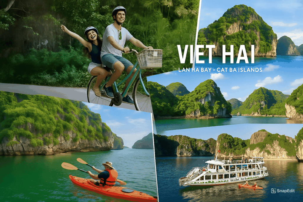 Von Hanoi aus: Besuch der Cat Ba Inseln und des schwimmenden Dorfes in 1 Tag