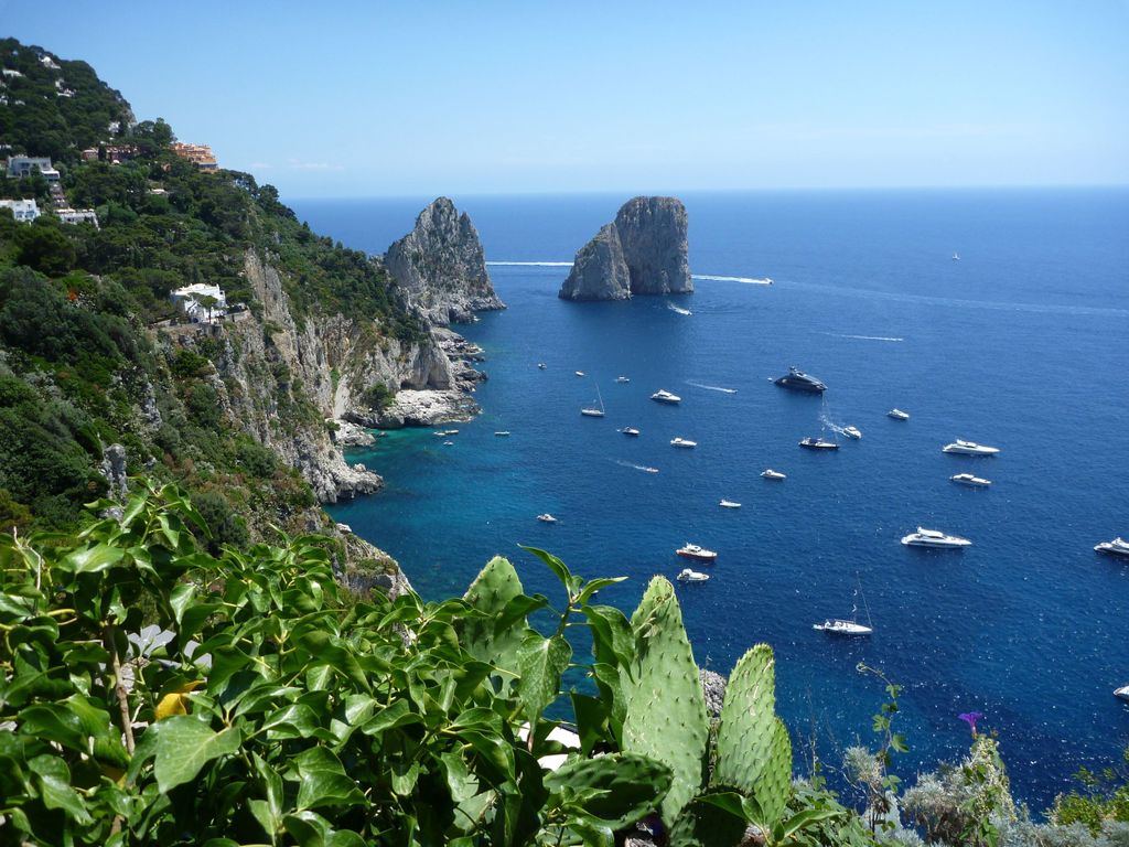 Von Positano, Praiano oder Amalfi aus: Capri Ganztagestour mit dem Boot