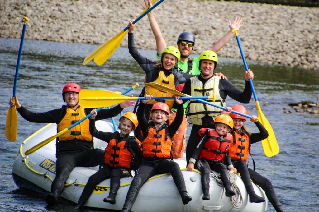 Voss: Familien-Rafting auf dem Vosso-Fluss