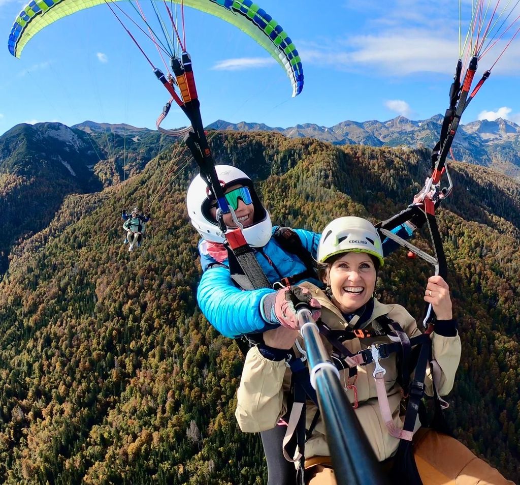 Bohinj: Tandem-Gleitschirmflug über dem Bohinj-See