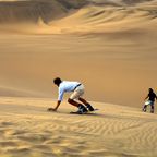 Sandboarden in Peru