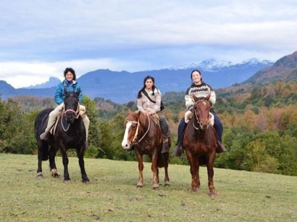 Pucón: Ausritt zu den Wasserfällen und Aussichtspunkt zum Vulkan Lanin und Quinquilil