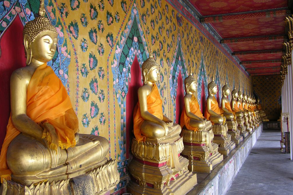 Buddhas im Tempel Wat Arun