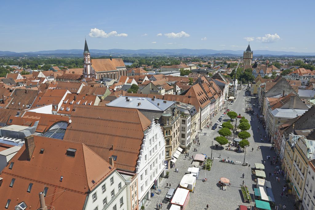 Ludwigsplatz von oben 
