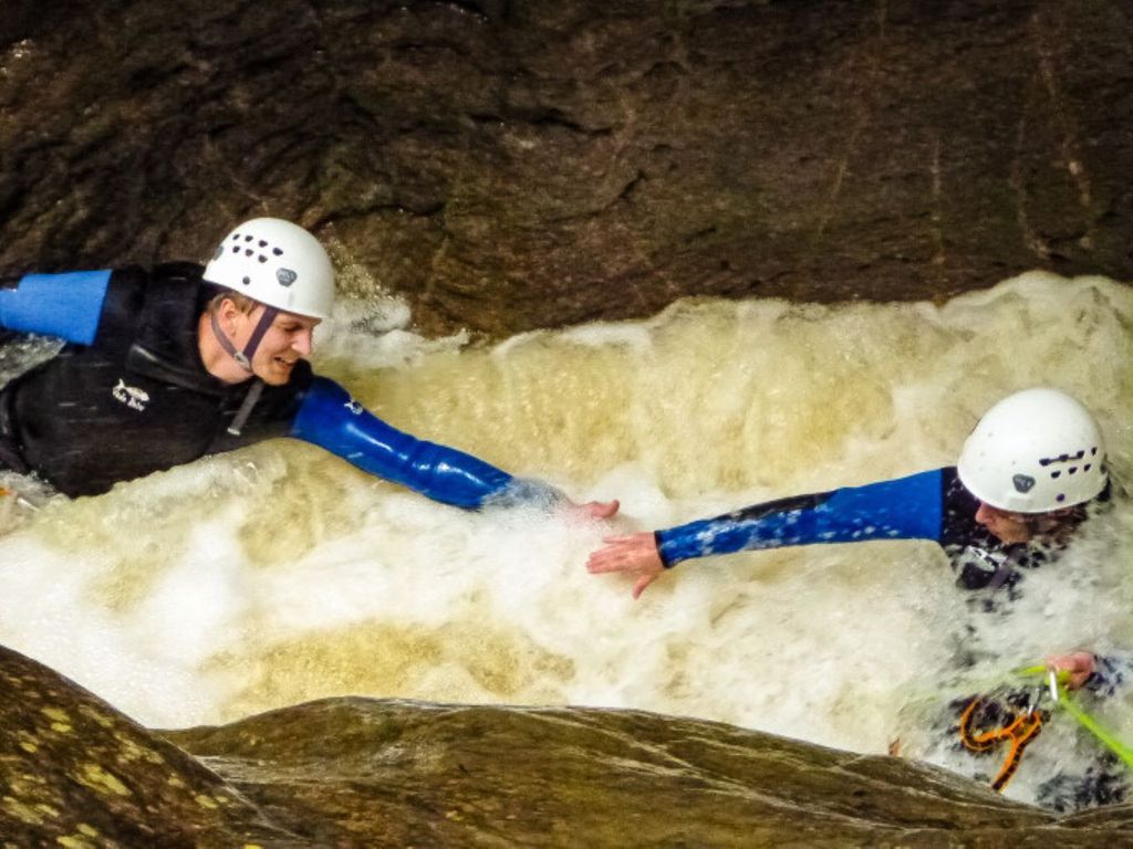 Schwarzwasserbach: Canyoning im österreichischen Kleiwalsertal