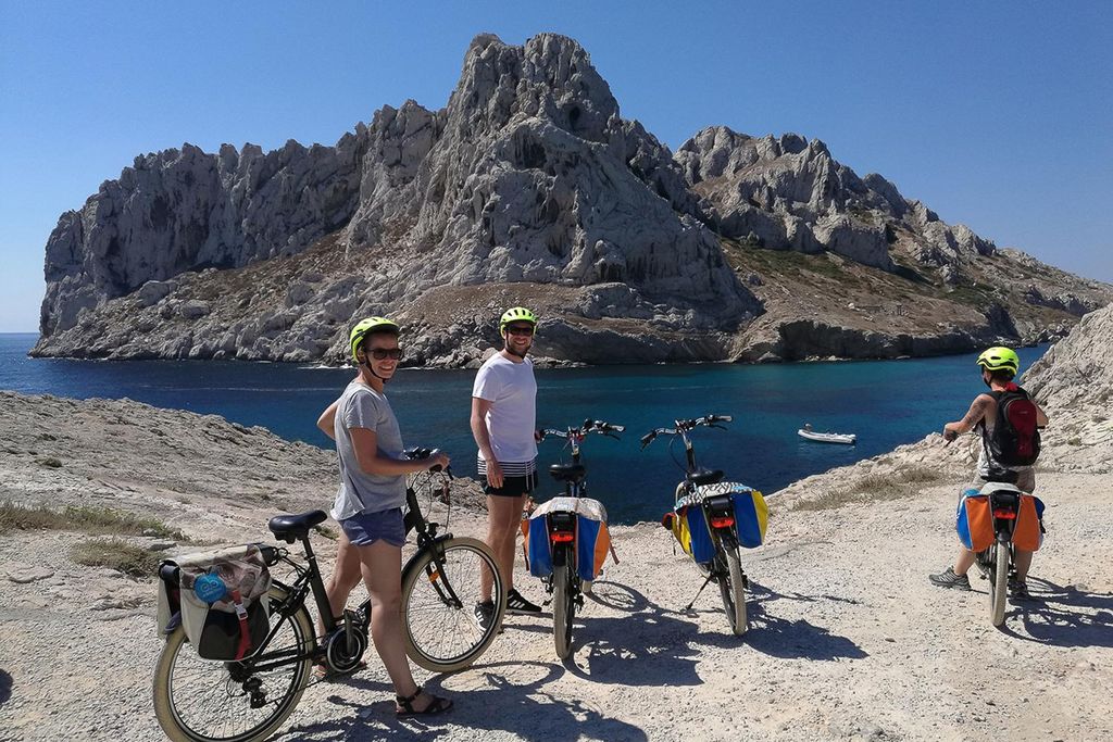 Marseille: Ganztägige geführte E-Bike Coast & Calanques Tour