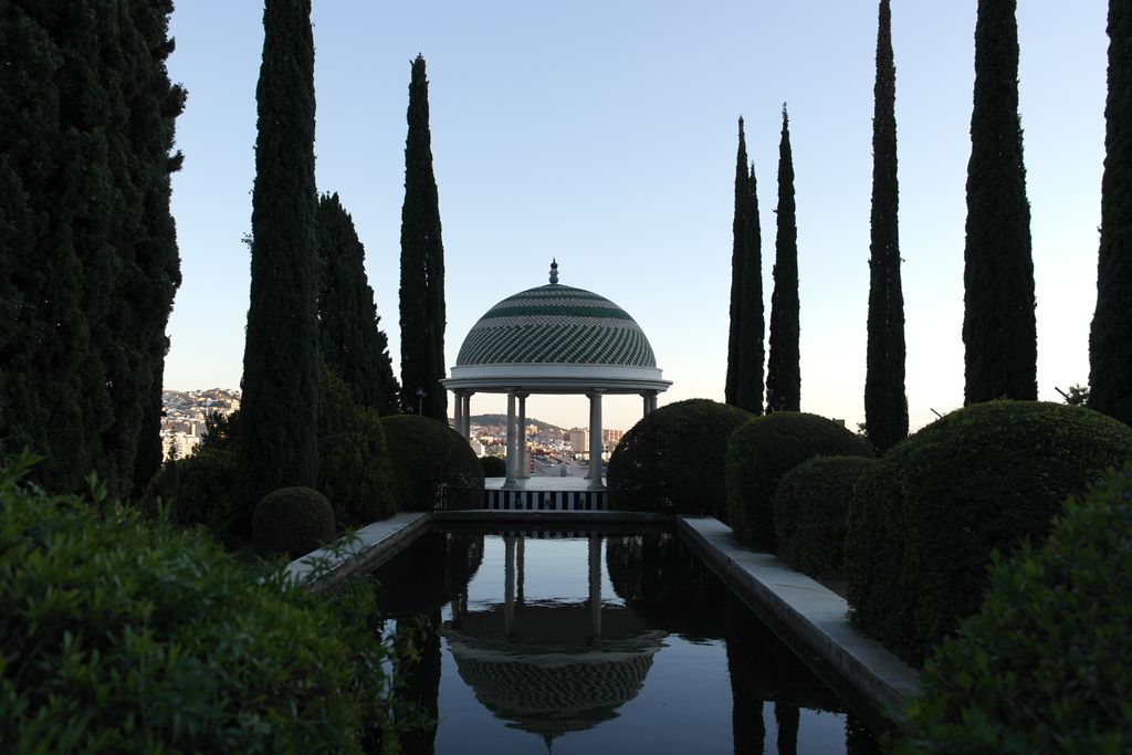 Tempel im Botanischen Garten Málaga
